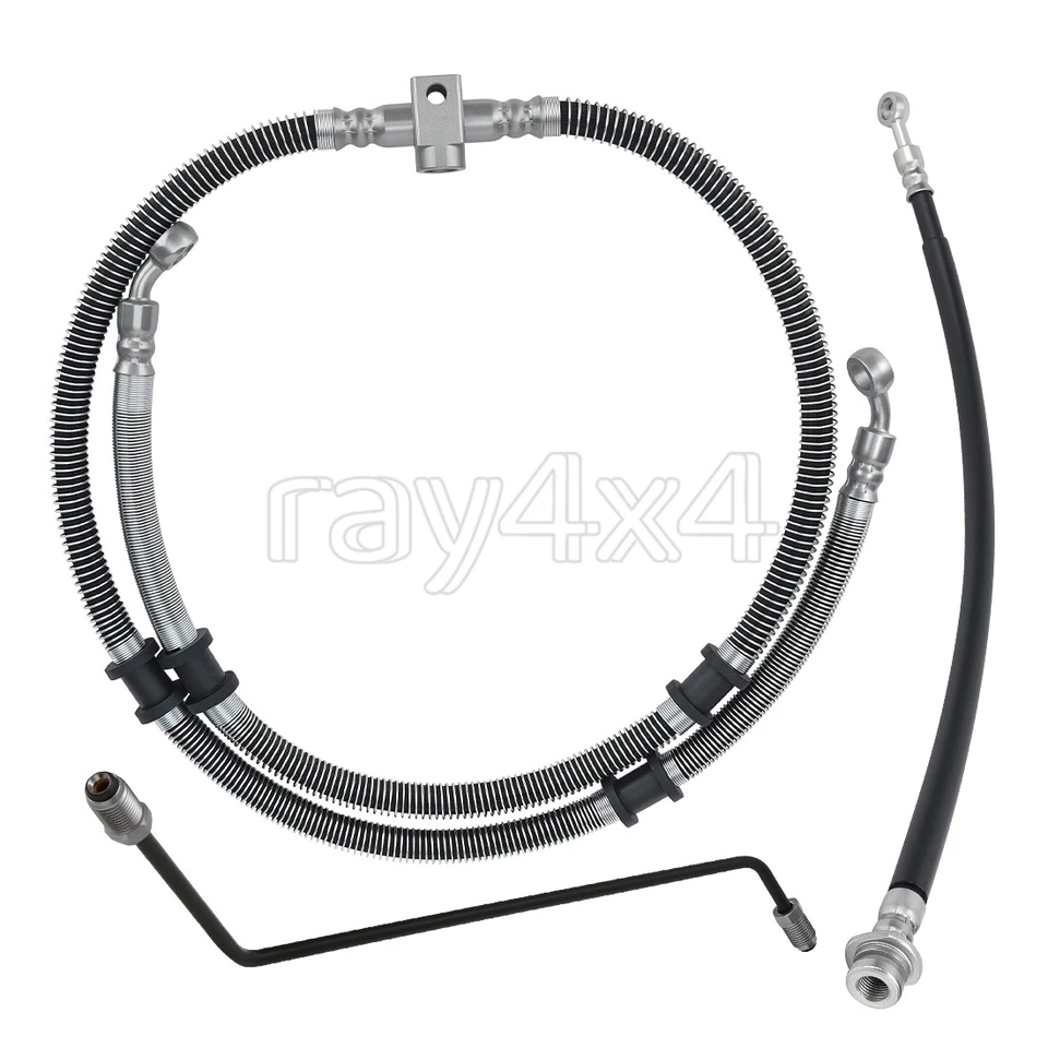 Front Brake Hose Line & Pipe Kit for Yamaha Grizzly 450 4x4 2011 2012 2013 2014 - Image 3 of 4