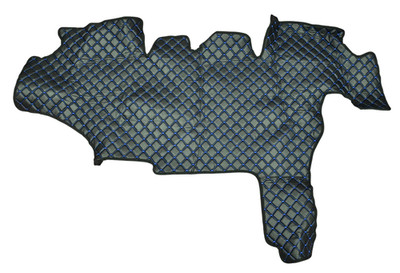 Black With Blue Eco Leather Floor Mats For John Deere 8 Series Tractor