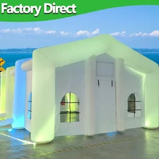 Large Inflatable Nightclub Cube Tent W/LED Lighting Suitable forBirthday Parties