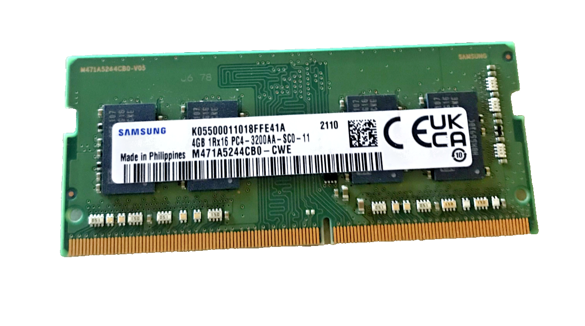 M471A5244CB0-CWE OEM SAMSUNG LAPTOP MEMORY 4GB 1Rx16 PC4-3200AA