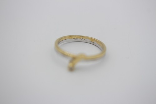 WUNDERSCHÖNER RING aus 750er GOLD mit BRILLANT ca. 0.03 ct VS / W (c051877) - Picture 5 of 5