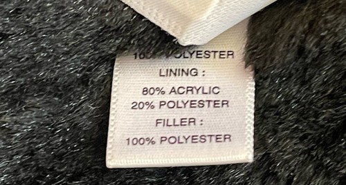 Ann Taylor Puffer Hooded Vest Faux Fur Lined Full Zip Pockets Black Womens M - Picture 11 of 13
