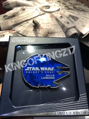 Disneyland Collector Pin Star Wars Galaxys Edge Millennium Falcon Jumbo LE 2000