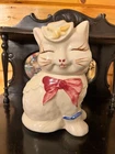 Shawnee Pottery USA Vintage Smiley Puss'n Boots Cat Cookie Jar 10” H