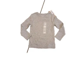 NWT Boy's Old Navy Gray Ribbed Tee Size 4T  K5