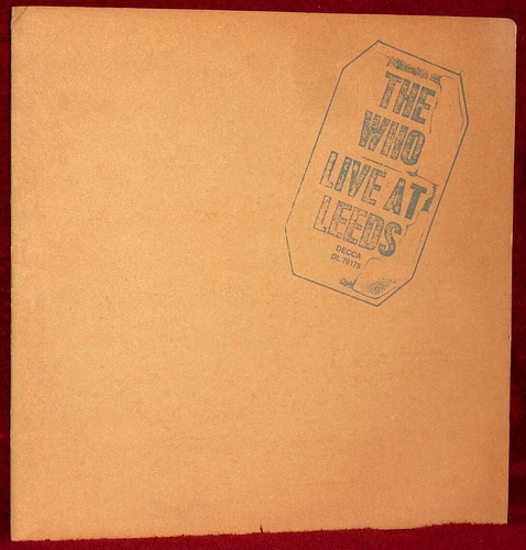 LP THE WHO LIVE AT LEEDS 1970 DECCA OR PRESS W/ ALL 12 INSERTS & INNER SLEEVE NM