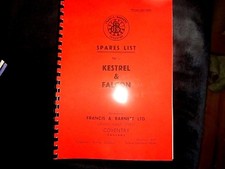 Francis Barnett Kestrel & Falcon 1954 Parts manual  3 & 4 speed FB05