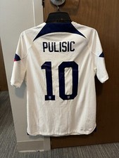 Nike Authentic USMNT USA 2022 Christian Pulisic 10 Soccer Jersey Size Medium M