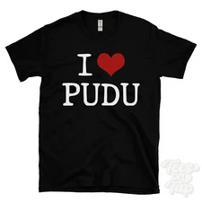 I LOVE PUDU T-SHIRT heart deer mammals wildlife endangered species forests rare
