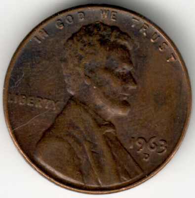 USA - 1963-D - Lincoln Memorial Cent - #59 | eBay