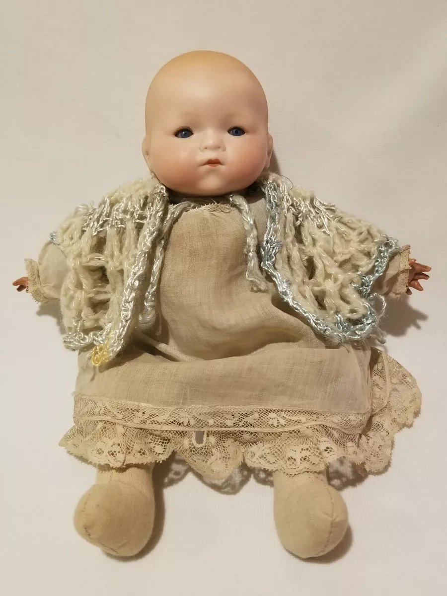 Antique German Tiny All Bisque Baby Doll House Doll 3 Original - Ruby Lane