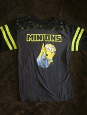 Despicable Me Minion Made Kids T-Shirt Short Sleeve Black/Yellow Size 2XL 18 