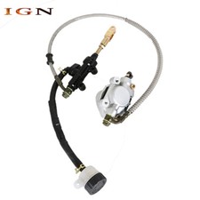 Rear Hydraulic Brake Assembly For Go Kart Golf Cart ATV Caliper Master Cylinder