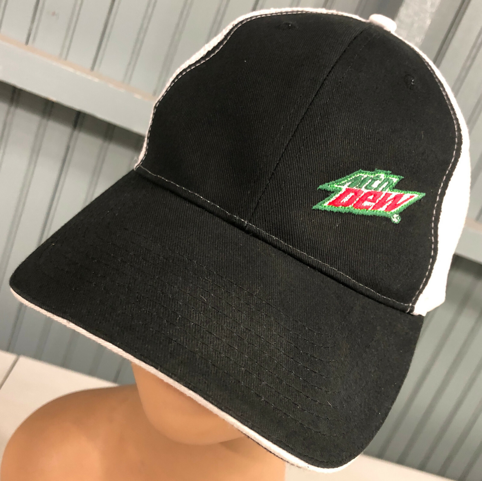 Mountain Dew Soda Mesh Adjustable Baseball Cap Hat - image 1