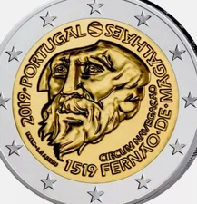 Portugal 🇵🇹 Coin 2€ Euro 2019 500y Fernao Magalhaes UNC circum navigation