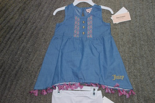 Juicy Couture Baby Girls 2 Piece Sleeveless Outfit - Size 12 Months - NWT - Picture 2 of 6