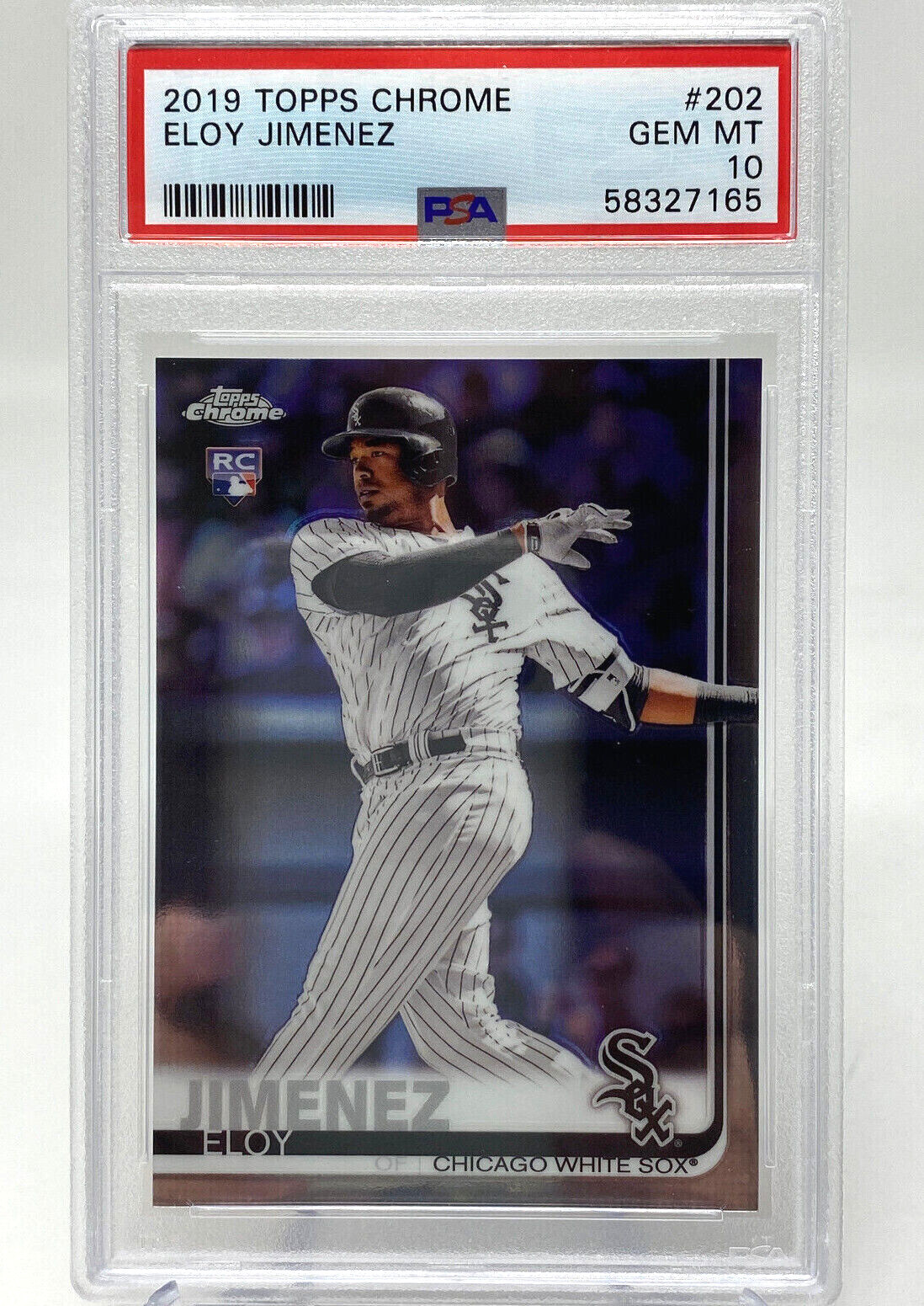 2019 Topps Chrome #202 Eloy Jimenez Rookie Card - PSA 10