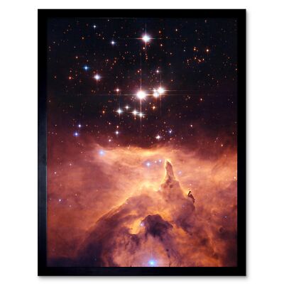 Hubble Space Telescope Pismis 24 And Ngc 6357 12X16 Inch Framed Art Print