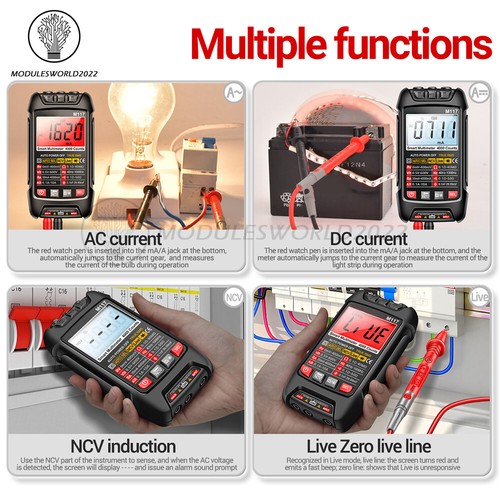 ANENG M117 Digital Multimeter NCV AC/DC Voltmeter Current 4000 Count True RMS