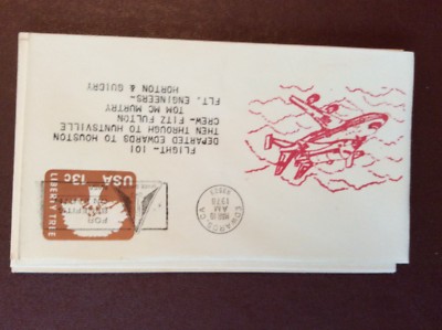 g1h f d c frankiert usa space shuttle umschlag 1978 10. März