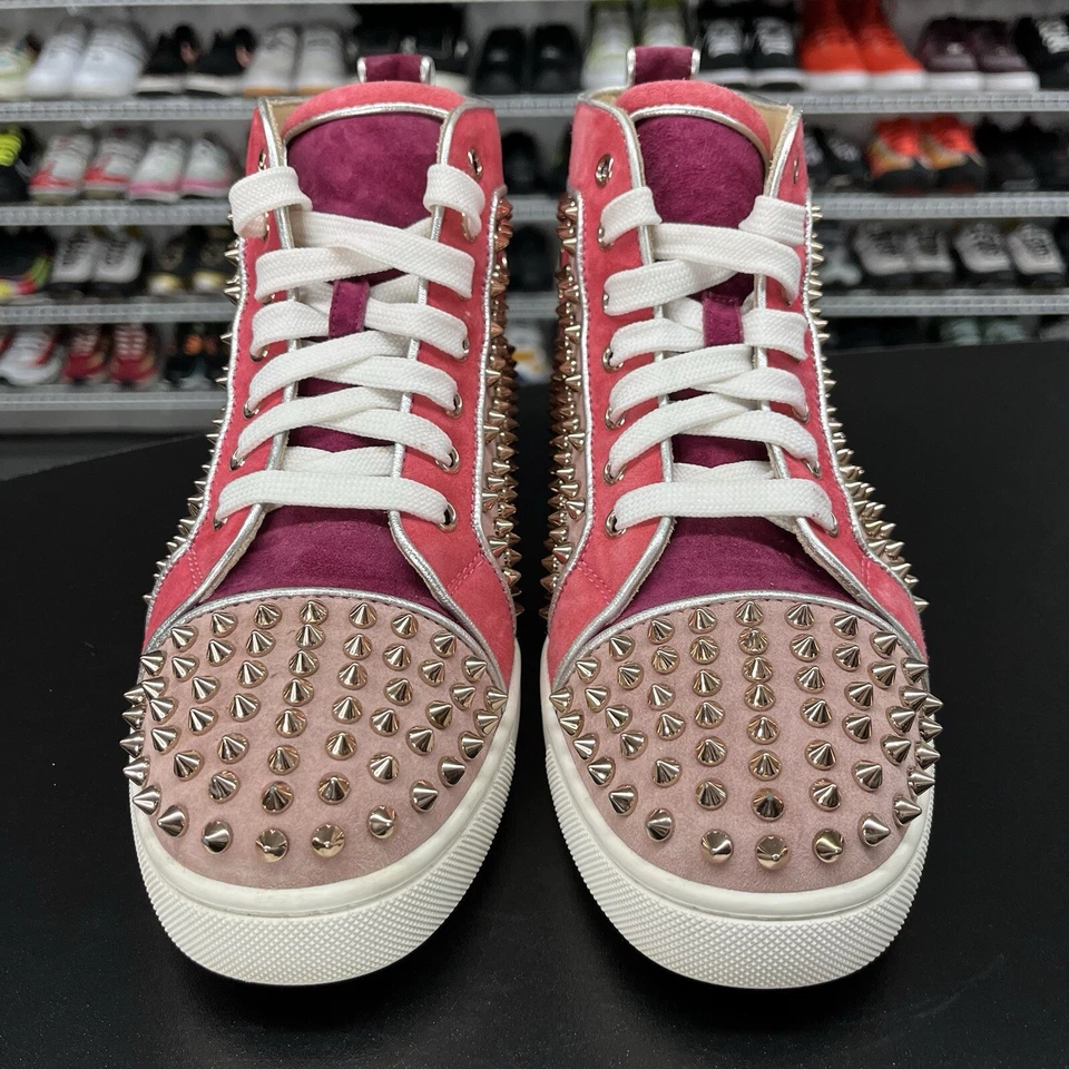 Christian Louboutin Top Alto Orlato Plano VV/NAPPA Bloque de Color Para Mujer EE. UU. Talla 10 Foto 2 de 4