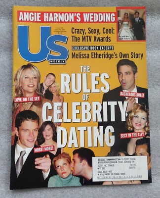 US Weekly Magazine June 5, 2001 ''The Rules of Celebrity Dating''f George Clooney
