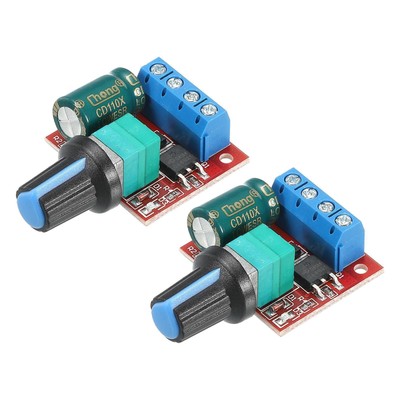 DC 4.5-35V 5A, Motor Speed Controller, Mini LED Dimmer Pack of 2 pcs