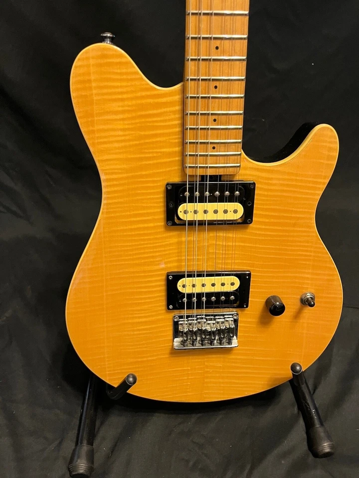 Guitarra Eléctrica OLP Axis 12 Cuerdas en Oro Trans EBMM con Estuche Blando Foto 2 de 4