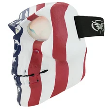 Global Vision Skull Mask Motorcycle Riding Goggles Full Face w/ Red Mirror Lens