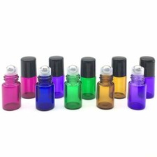 5Pcs 1ml 2ml 3ml 5ml 10ml Color / Transparent Empty Essential Oil Roller Bottle