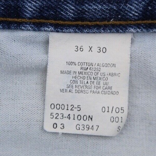 Pantalones de mezclilla vintage 2005 para hombre Arizona calce relajado 5 bolsillos talla lavado mediano 36x30 - Imagen 4 de 8
