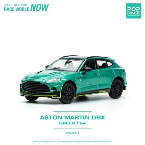 POP RACE 1/64 ASTON MARTIN DBX RACING GREEN PR640016 - Zdjęcie 1 z 1