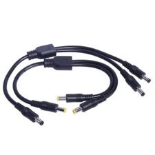 Y Splitter Cable 1 Male to 2 Male 5.5x2.5mm 5.5x2.1mm Power Extension Cable