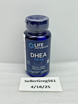 Life Extension DHEA 100 mg, 60 capsules 06/2025