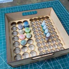 Paint Storage Tray Holds 50 Army Painter/Vallejo Paints 21 GW type pots
