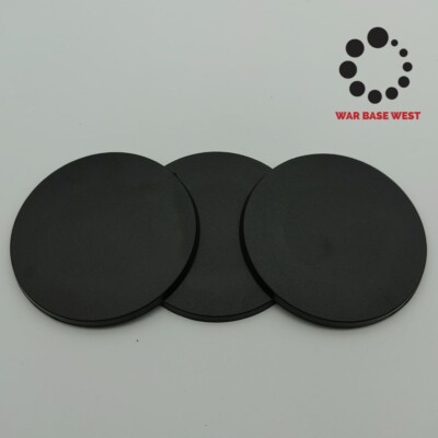 Lot Of 3 80mm Round Bases Used For Warhammer 40k & AoS Games GW Leviathan Bitz