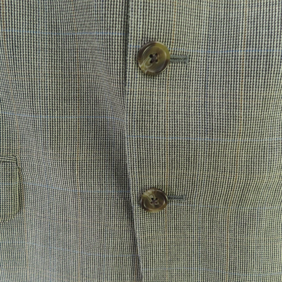 Ralph Lauren Chaqueta Deportiva Abrigo Blazer Hombre 42S Gris Seda Lana Tres Botones Foto 3 de 4