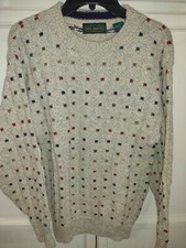 Mens Vintage Neil Martin Grampa Sweater, Coogi Style, Made In The USA, Size S