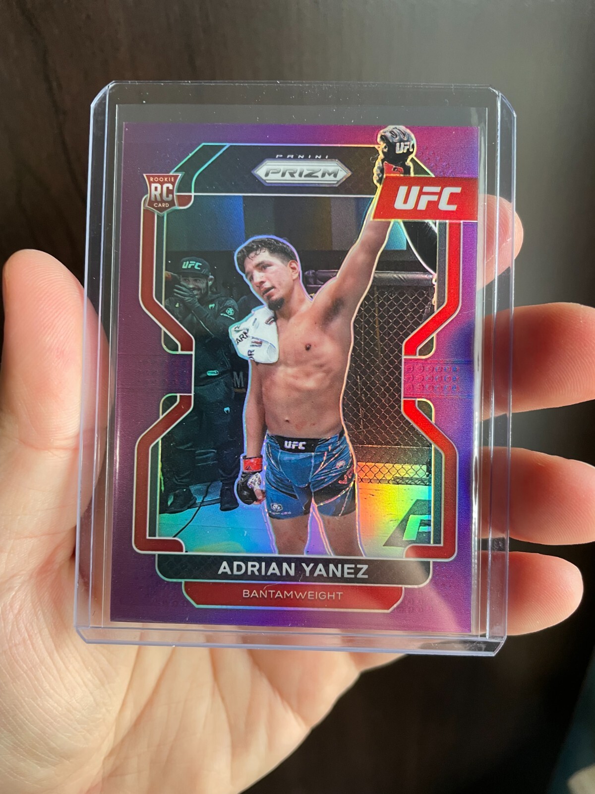 Adrian Yanez Rookie Purple Prizm /149 - 2022 Panini Prizm UFC #107 Rookie Card