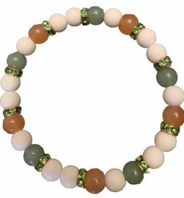 Ireland Flag Color Bracelet Green White Orange