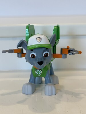 PAW PATROL Air Rescue ROCKY Action Pup Pack FIGURE Green