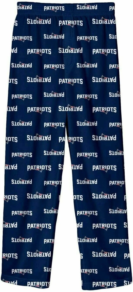 New England Patriots NFL Youth Boys Allover Print Pajama Lounge Bottoms