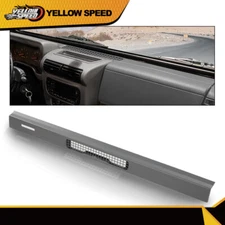 Fit For Jeep Wrangler TJ 1997-2006 Dash Top Cover Defrost Vent Bezel Trim Gray