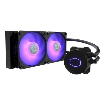 Customizable RGB AIO Liquid CPU Cooler - MasterLiquid ML240L V2 for AMD/Intel