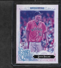 2017 Topps Gypsy Queen David Paulino Houston Astros #110 Missing Black plate