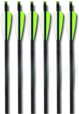PileDriver Fletched Carbon Fiber Cross Bolt with 4” Blade, 6-Pack