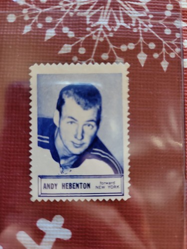 1961-62 Topps Inserts Hockey Stamps Andy Hebenton See Pics For Condition