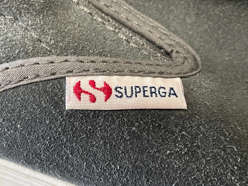 Zapatillas informales vintage Superga unisex grises sin cordones con plataforma talla 6,5 Foto 3 de 4