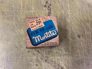 vtg mid century 1950s fix it with Mortile Weatherstrip in original box