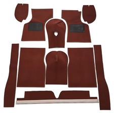 Autumn Leaf Carrelli Hessian Backed Interior Carpet Set Fit Morris Minor 1955-71